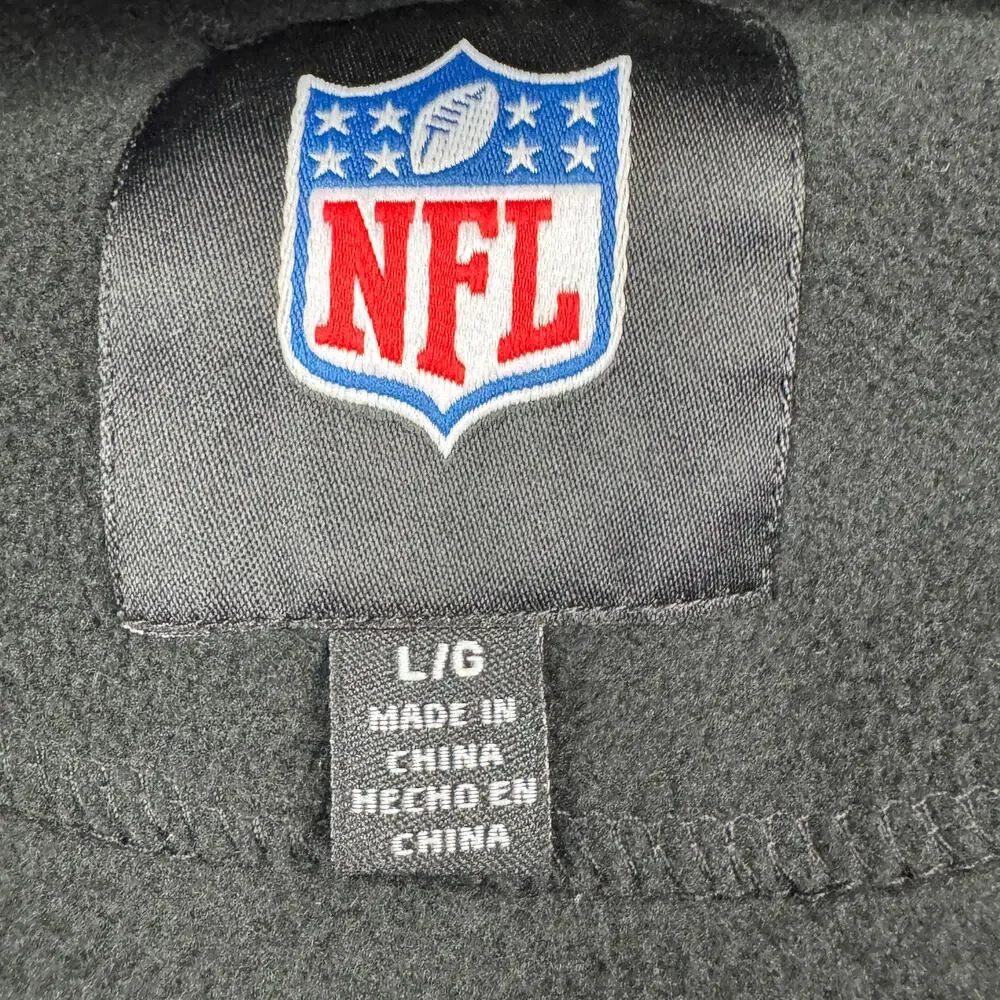 NFL Team New Orleans Saints Embroidered Fleece Full Zip Hooded Jacket Men's L